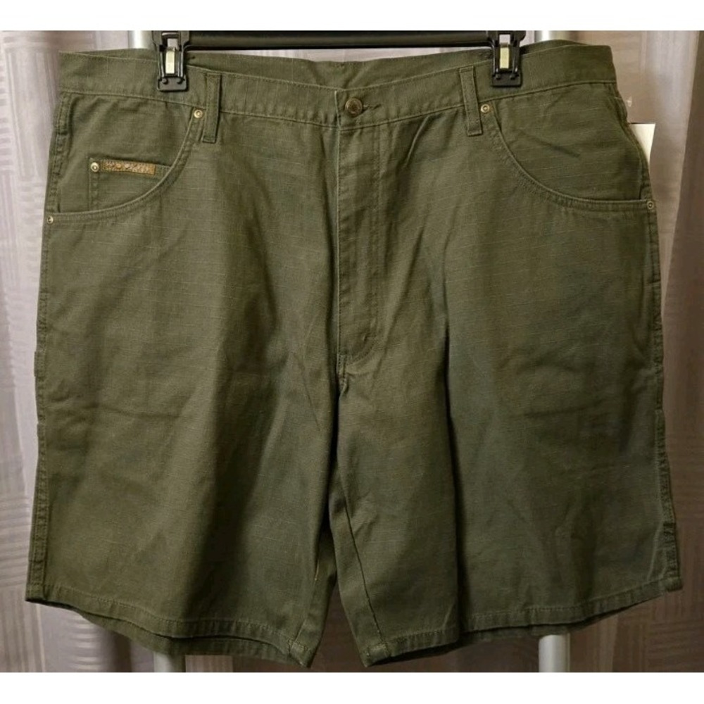 Big Smith Men's Ripstop Canvas Relaxed Soft Green‎ Carpenter Shorts Size 44